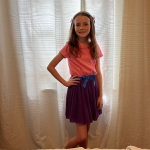 A pink and purple dress. Great condition!